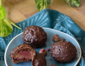 Douceur de choux gourmands cerise et chocolat