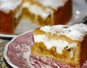 Gâteau-tarte soufflé aux pommes