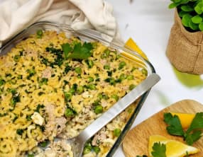 Gratin de coquillettes au thon