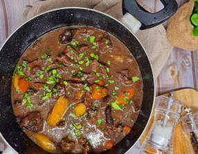 Joue de bœuf à la bière brune