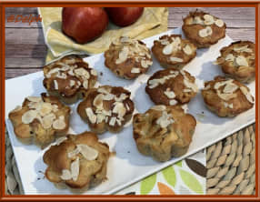 Petits gâteaux pommes, amande, cannelle