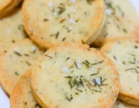 Sablés apéritifs thym romarin