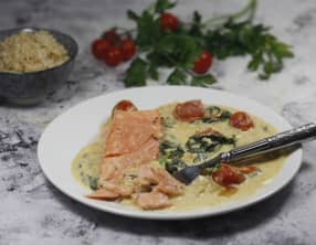 Saumon à la toscane aux épices cajun