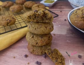 Cookies au thé matcha et pépites de chocolat
