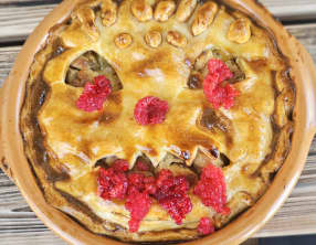 Tarte aux poires et au Boursin pour Halloween