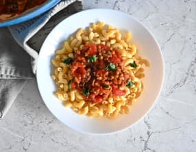 Pâtes bolognaises aux lentilles