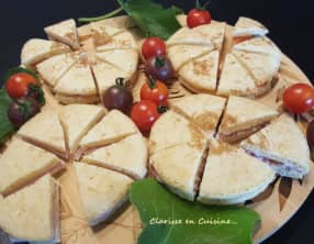 Mini sandwichs de blinis apéritifs