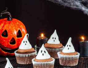 Cupcakes au chocolat pour Halloween