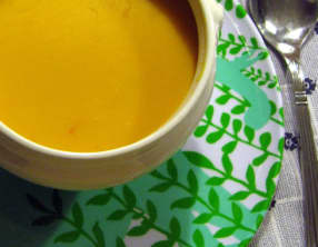 Velouté de potimarron oriental