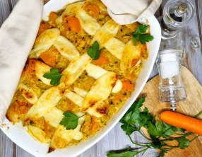 Gratin de potiron et halloumi