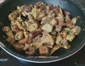 Poêlée de cèpes en persillade et beurre ail des ours
