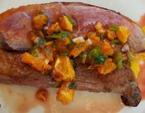 Filet de canard à l’orange, à la plancha