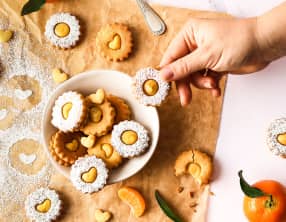 Sablés fourrés à la Clémentine de Corse