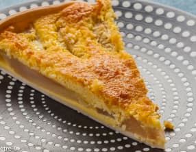 Tarte aux poires et noix de coco