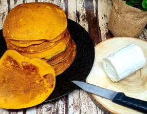 Blinis de potimarron au chèvre