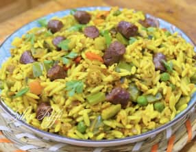 Orzo aux merguez