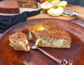 Gâteau aux oeufs, pommes et poires