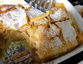 Gâteau croustillant aux poires