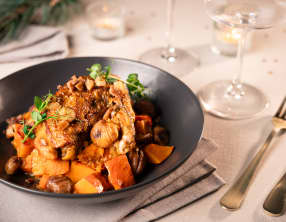 Wok de pintade aux légumes de Noël