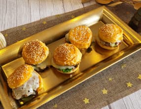 Mini burger de fêtes