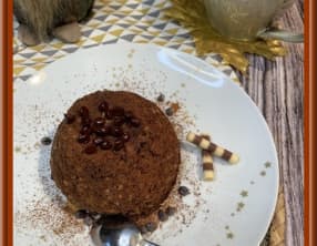 Bowl cake au cacao et flocons d’avoine