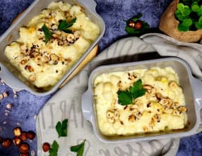 Gratin de chou fleur ricotta et noisette
