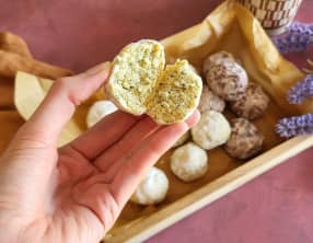 Boule de neige vanille, chocolat et earl grey