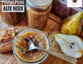 Confiture de pommes et poires aux noix, au Companion