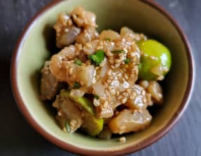 Tartare de daurade au limquat