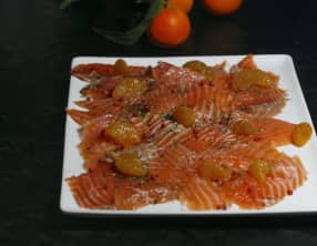 Saumon gravlax à la clémentine