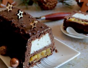 Bûche pommes citron sans gluten, lait, oeuf