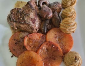 Un accompagnement de kakis rôtis