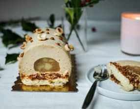 Bûche spéculoos-poire