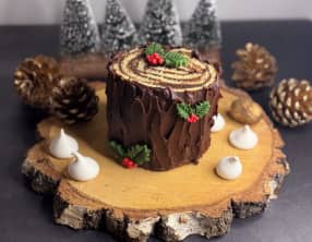 Bûche verticale au chocolat très simple