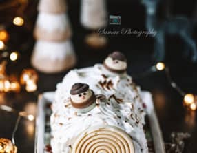 Bûche de Noël meringuée