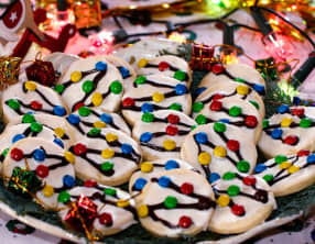 Sablés de Noël "guirlande électrique"