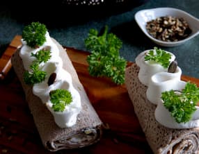 Bûches apéritives sans gluten lait œufs