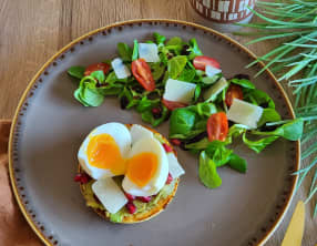 Pain aux pois chiche façon brunch