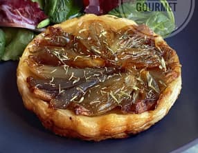 Petites tatins d’échalotes au thym