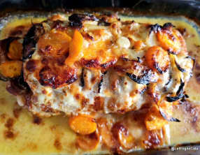 Rôti de porc Orloff au bacon fumé et au fromage à raclette