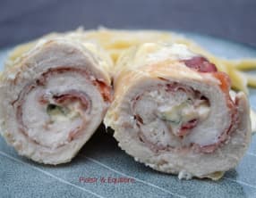 Roulés de poulet à la fourme d’Ambert