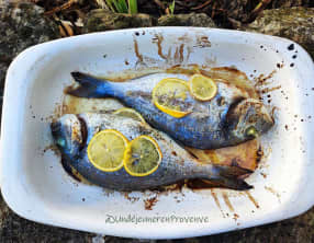 Daurades au citron et huile d'olive
