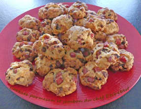 Cookies parmesan et jambon du chef Etchebest