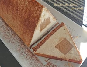 Bûche de Noël au café