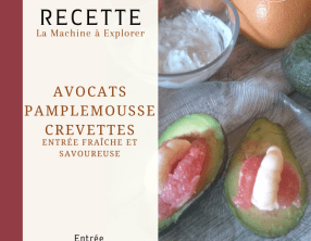 Avocats farcis au pomelo et à la crevette