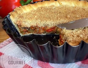 Tarte de ratatouille façon crumble