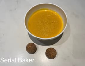 Soupe de panais au citron noir