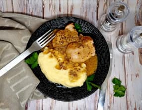 Filet mignon à la bière et à la moutarde