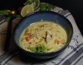 Soupe thaïe au poulet