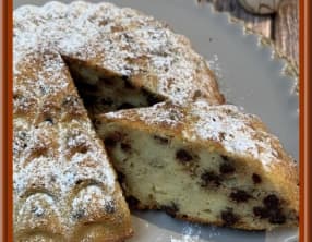 Moelleux au citron, ricotta et pépites de chocolat